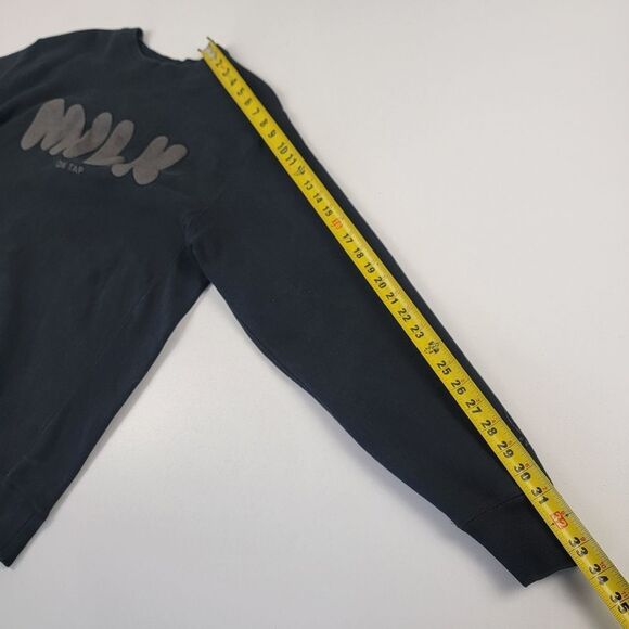 The Little Milk Bar Black Crewneck Sweatshirt Milk On Tap Womens Size XL L/S - Picture 8 of 12